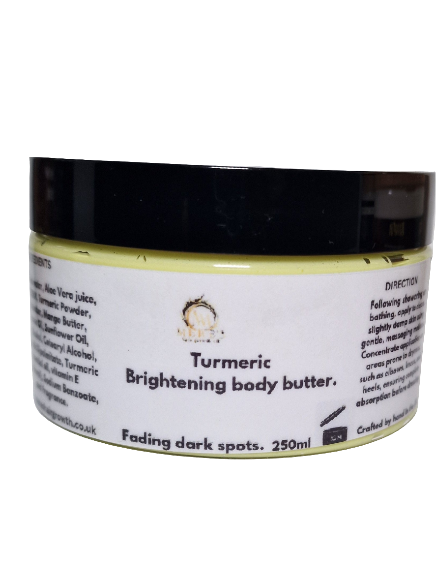 Turmeric brightening body butter with kojic acid MERE&