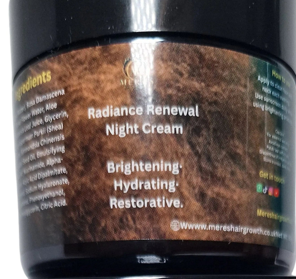 Radiance Renewal night cream + MERE&