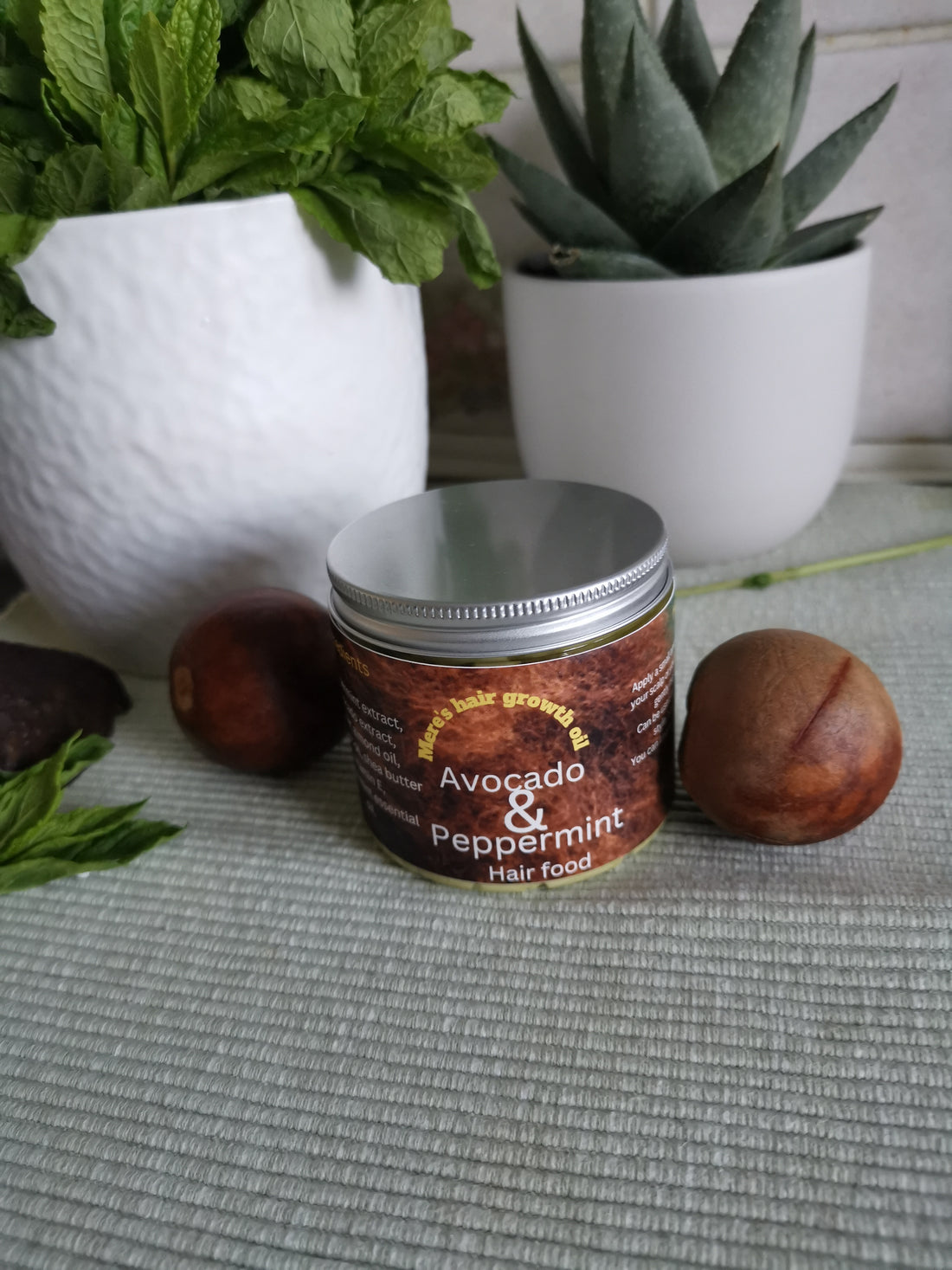 Avocado & peppermint hair food 