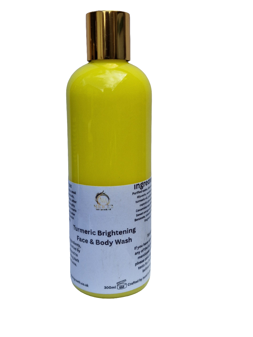 Turmeric brightening face and body wash.