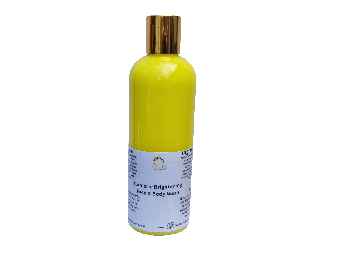 Turmeric brightening face and body wash.