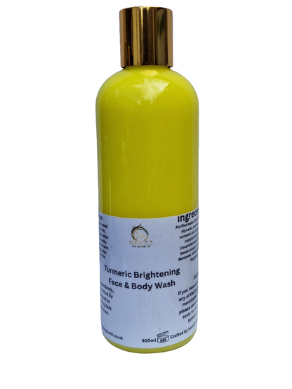 Turmeric brightening face and body wash.