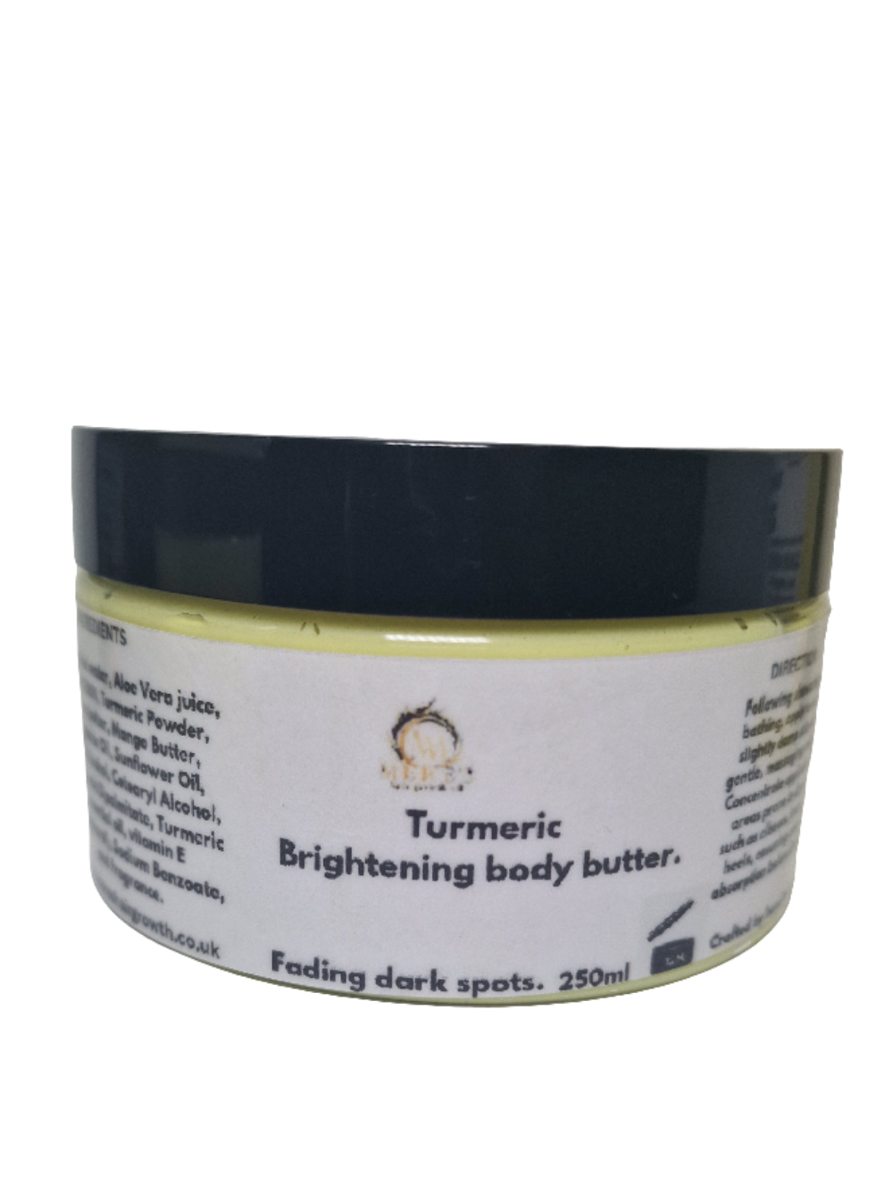 Turmeric brightening body butter with kojic acid MERE&